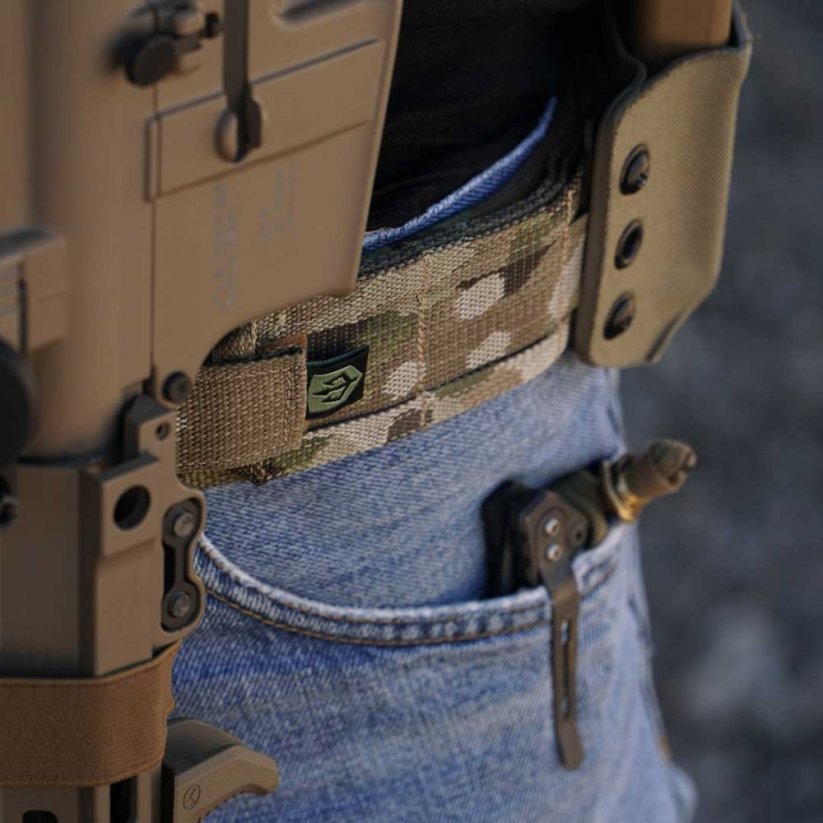 Black Trident® Range Belt - Barva: 3-color camouflage, Velikost: S