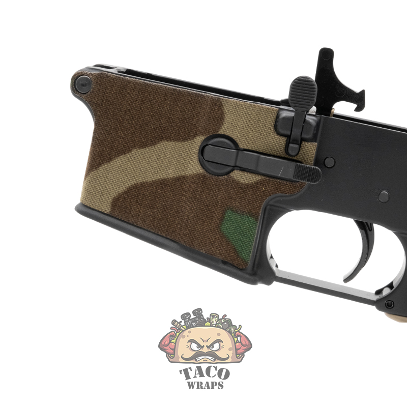 Taco Wraps AR-15 Milspec Magwell - Barva: Topographic Black