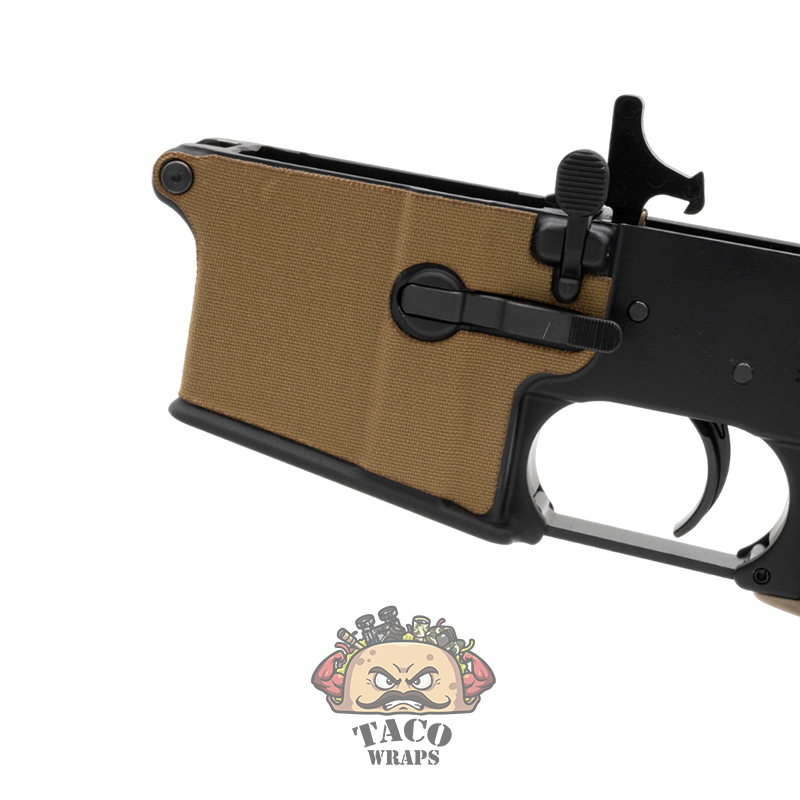 Taco Wraps AR-15 Milspec Magwell - Barva: Topographic Green
