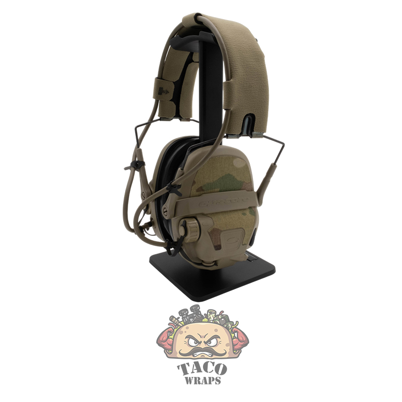 Taco Wraps Ops-Core AMP Communication Headset - Barva: Topographic Green